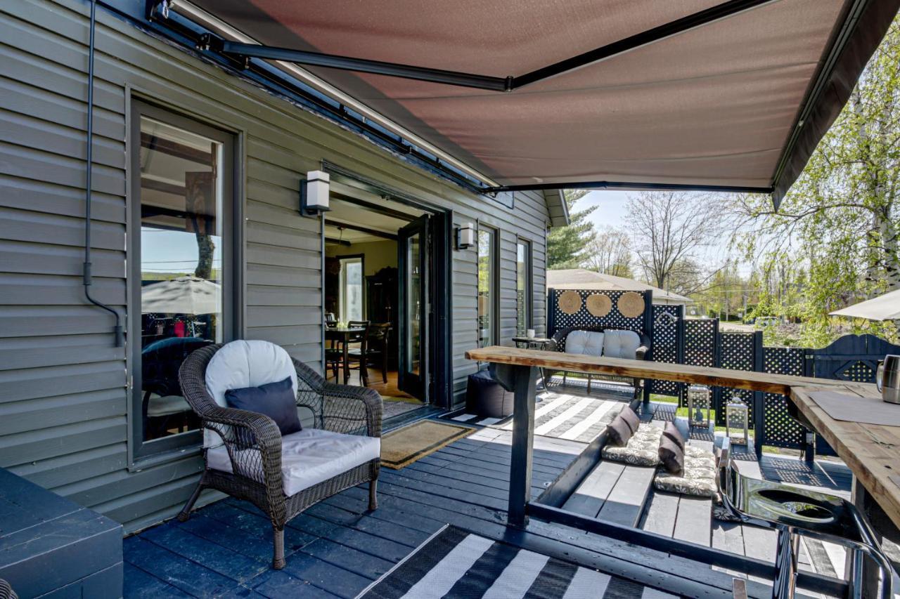 Le Petit Manoir Spa Et Vue Sur Riviere St Maurice Grandes Piles Exterior foto